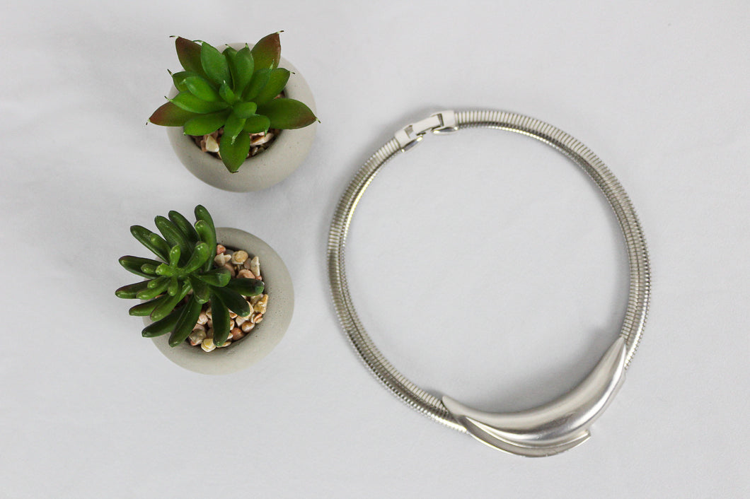 ‘Silver’ Concave Necklace