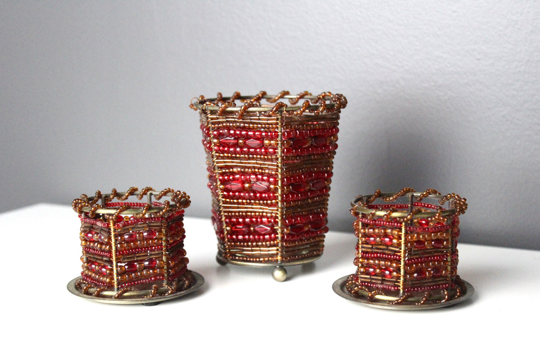 Christmas Candle Holders Set of 3
