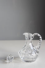 Load image into Gallery viewer, Vintage Crystal Small Decanter Star of David Pinwheel Pattern
