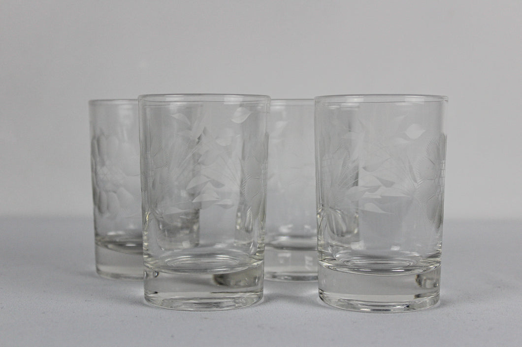 Tiny Drinking Glasses Set of 4