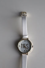 Load image into Gallery viewer, White Wrist Watch Band With &#39;Mrs&#39; Design

